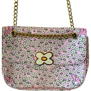 Sanrio Character My Melody Daisy Chain Flower Field Crossbody Shoulder Bag